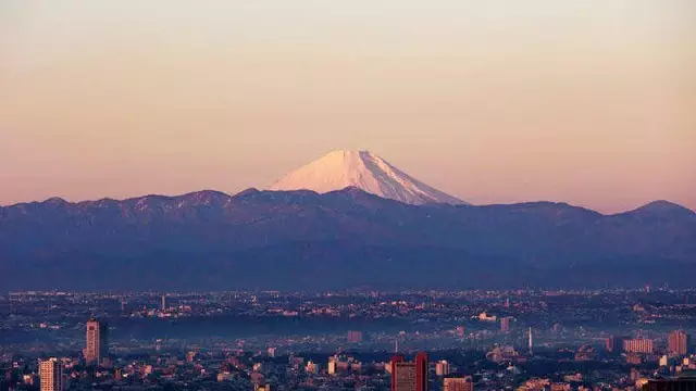 New year Mt. Fuji view from Tokyo