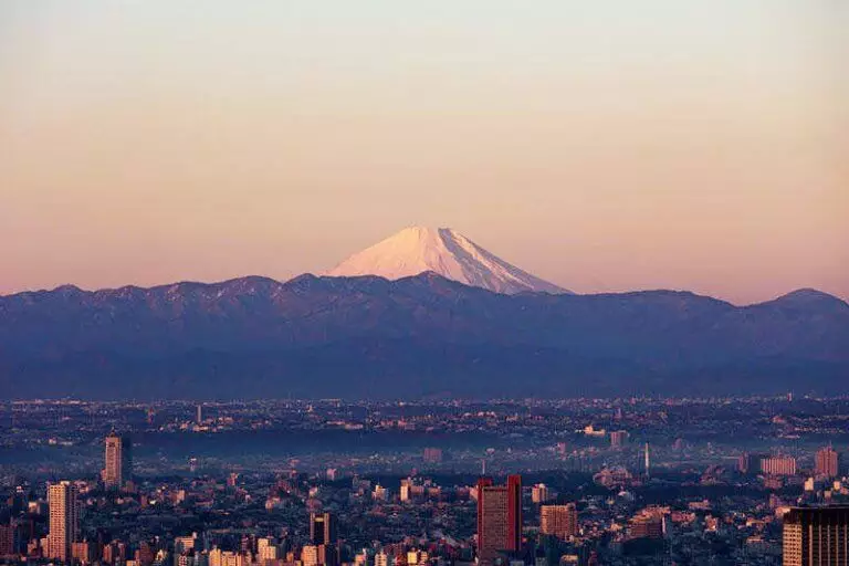 New year Mt. Fuji view from Tokyo